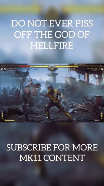 DO NOT PISS OFF SCORPION #mk11shorts #mk11 #shorts #shortsfeed