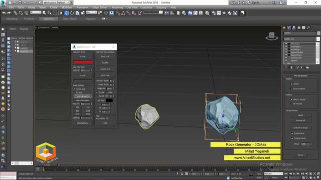 Rock Generator 3DMax Milad Yeganeh