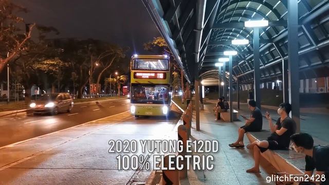 [SBST / G-AS] Euro V Diesel & 100% Electric Bus calling at a Bus Stop