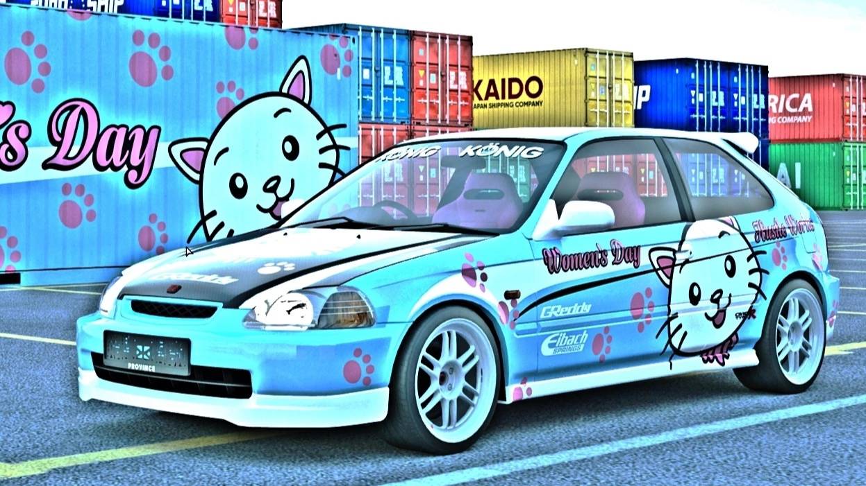 МТА Провинция, игрок на первом сервере выбил Honda Civic Type-R + Встреча с Даной Манчини
