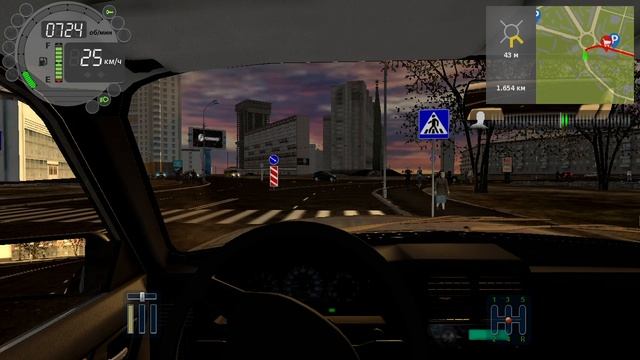 248) City Car Driving 1.284 км Транспортная - Березовая 1.689 км Утренняя - Загородный