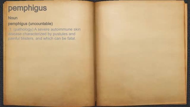 What does pemphigus mean?