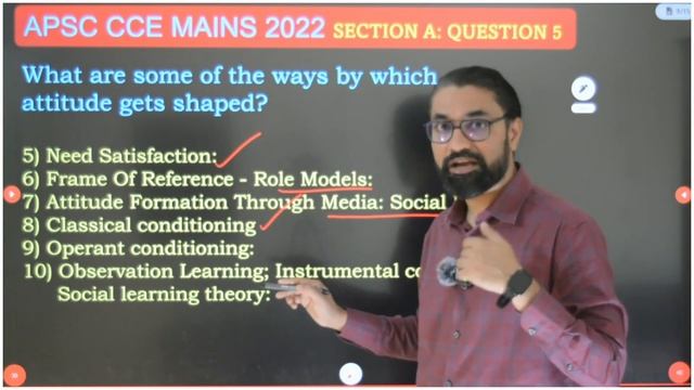 APSC CCE Mains 2022 Ethics PYQ'S: Does Our Behavior Reflect Attitude? Ways Our Attitudes Get Shaped