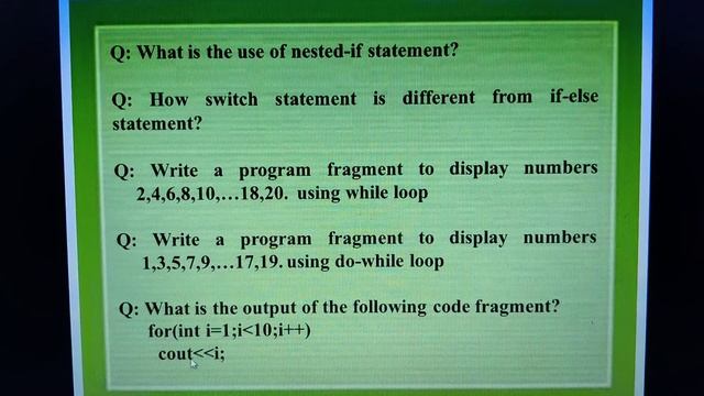Control Statements video 32