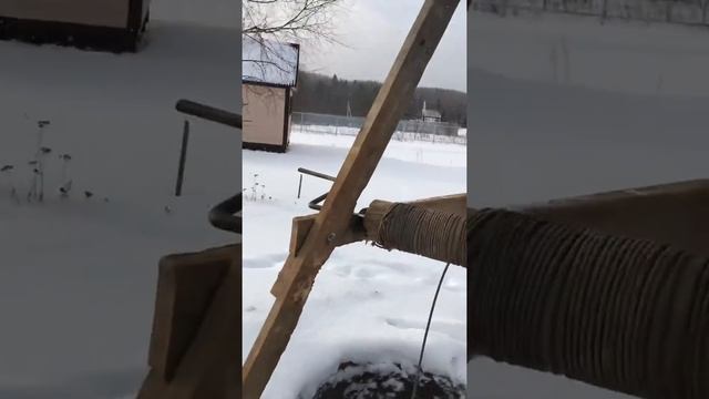 Копка колодца зимой. http://zakaz-kolodec.ru/ 8-927-393-88-88