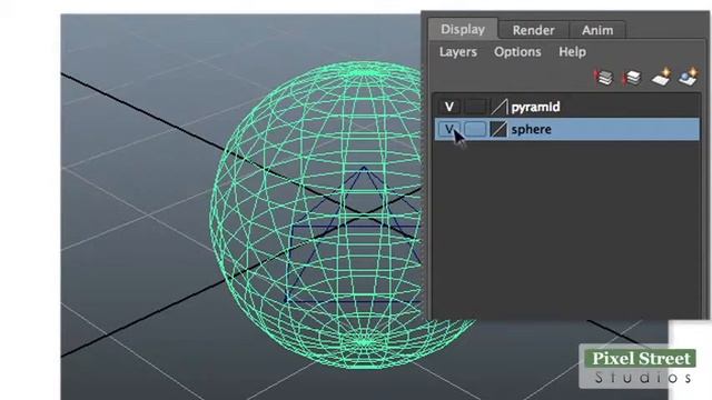 Lock Layer and Make Layer Visible (Maya 2012)