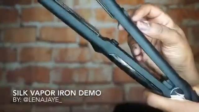Kim Kimble Vapor Infusion Iron with Silk Argan Oil (tutorial)