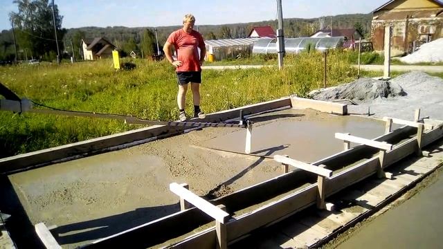 06.08.2017 Заливка бетона часть 5 из 5