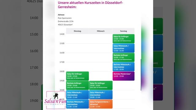 Bachata Course Düsseldorf. Attend One Of Our 19 Courses Per Week. Salsa N Fun .