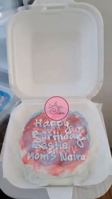 Lunch box cake | bento cake | Ayucake #shorts #cake #birthdaycake