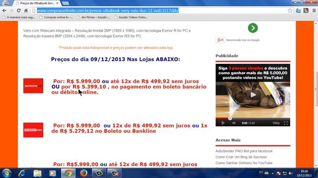 ultrabook sony vaio duo 13 svd13217cbb