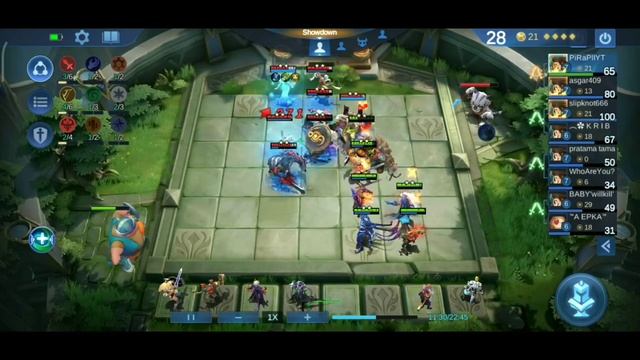 FREYA BINTANG 3 DI SHOWDOWN?? AUTO MENINGGAL SEMUA BOY!!! - MAGIC CHESS STRATEGY
