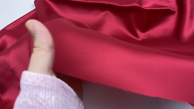 Подкладочная малинового цвета  однотонная   33386