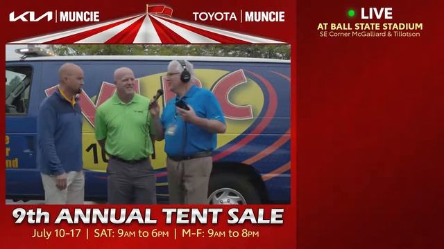 9th Annual Kia and Toyota of Muncie Tent Sale