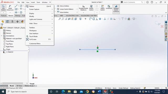 How to hide relations in solidworks