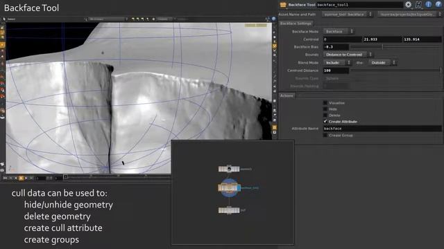 Houdini Tool Dev - Backface Tool