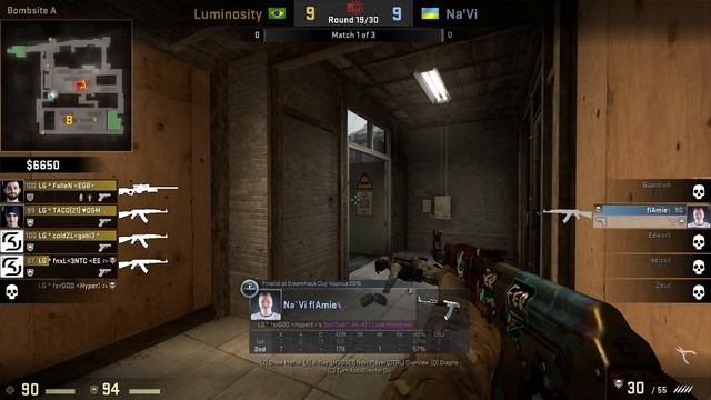 CSGO: POV Na'Vi flamie vs Luminosity (36/22) train @ DreamHack Open Leipzig 2016
