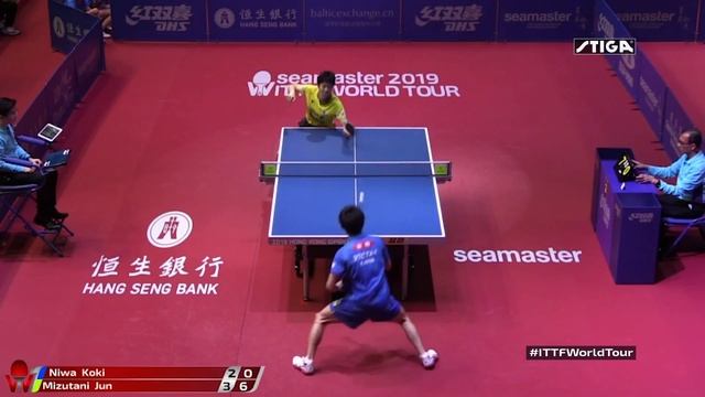 Point of the Day 2 presented by STIGA | Koki Niwa | 2019 Hong Kong Open