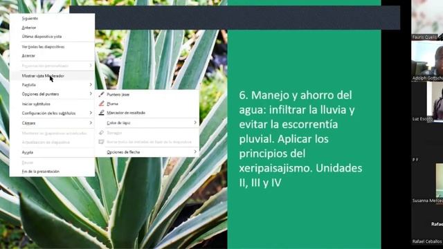 Paisajismo Sostenible - invitado Biologo Adolph Gottschalk -  Arq. Fauris Quelis