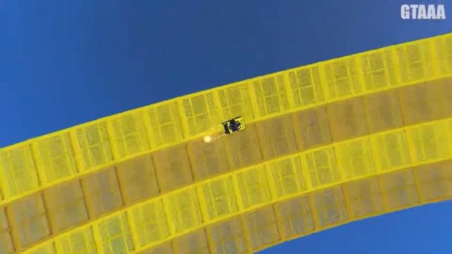 GTA V Epic New Stunt Race For Car Racing Challenge by Trevor and Shark spider-man