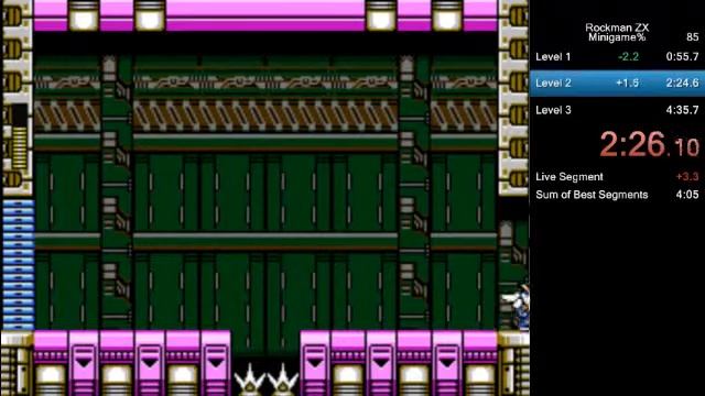 Rockman ZX Advent – Rockman α Minigame in 4:01.29 (Emulator)