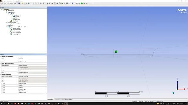 ANSYS AQWA, PART #3  - Hydrodynamic Diffraction Settings