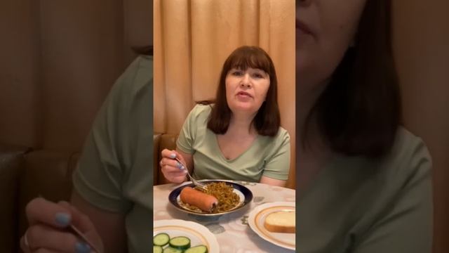 Сосиска с гречкой🌭🥗👍😋 #мукбанг #еда #mukbang #рецепты #пп #вкусняшки #пицца #суши #роллы #хорошее