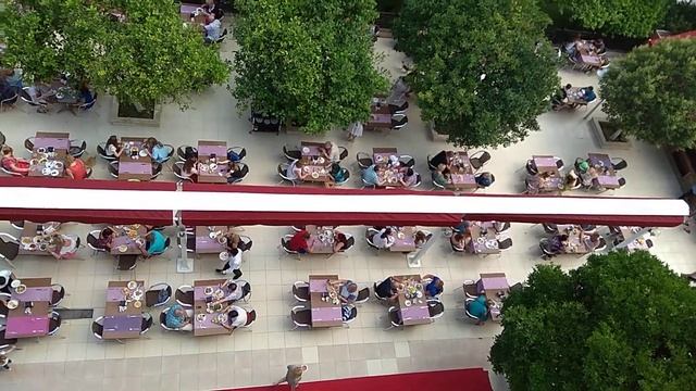 Selcukhan hotel. Вид с балкона на ужин.