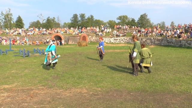 Средневековая сказка 2013. Корелия. Knight tournament archer bow Korella castle 2013