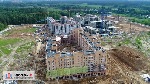 ЖК «Митино О2» от девелопера Urban Group (аэросъемка: июнь 2017 г.)