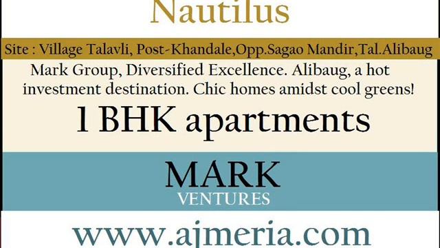 Nautilus Mark Alibaug Raigad 1BHK apartment residential property ajmeria com