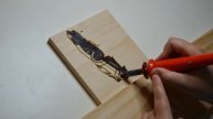 Back to the Future - DeLorean wood burn