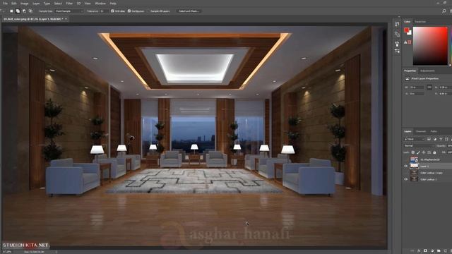 Best Tutorials 3ds Max Vray Next(Office Interior Render Night)Part Fourth