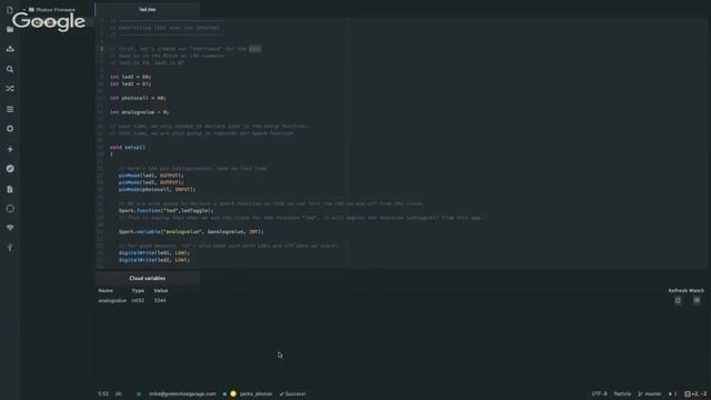 Lighting up the IoT with a Particle.io Photon: GoR #14