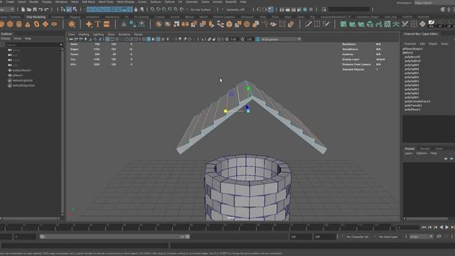 Колодец в Autodesk MAYA 2019