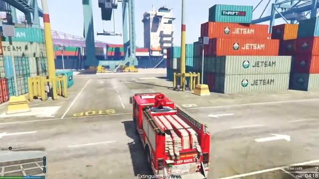 GTA 5 gameplay become a Firefighting drive the fire truck | Grand Theft Auto V @GGTank