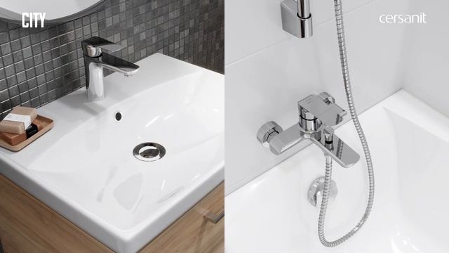 INVERTO, CREA, CITY, MODUO – collections of Cersanit bathroom fittings