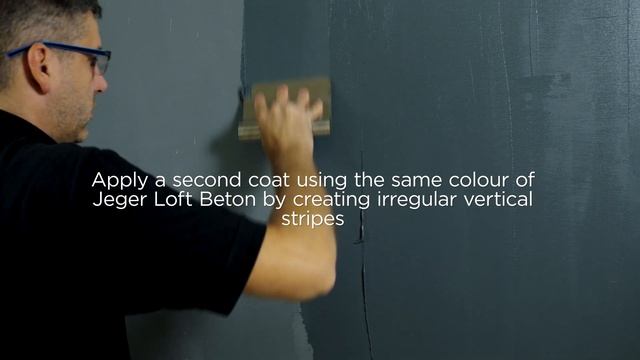 Imitation of raw concrete on the wall – Jeger Loft Beton decorative effect – DIY instructional vide