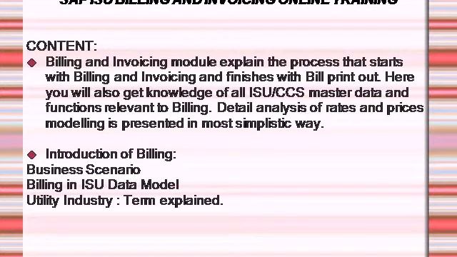 sap isu billing and invoicing online training in malaysia 4