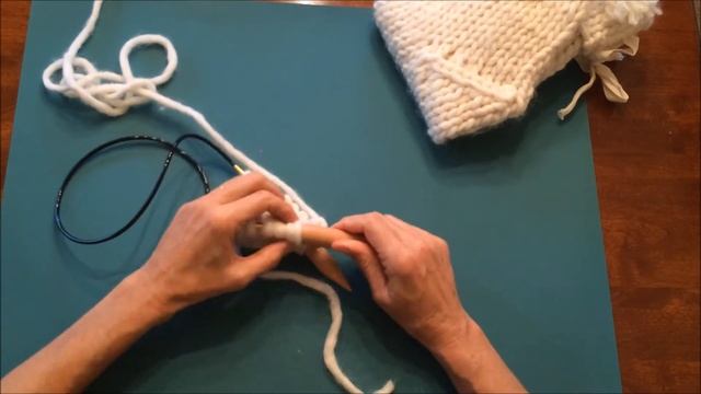 How to Knit the Magic Loop for the Chunky Knit Christmas Stocking, Video 1 of 4