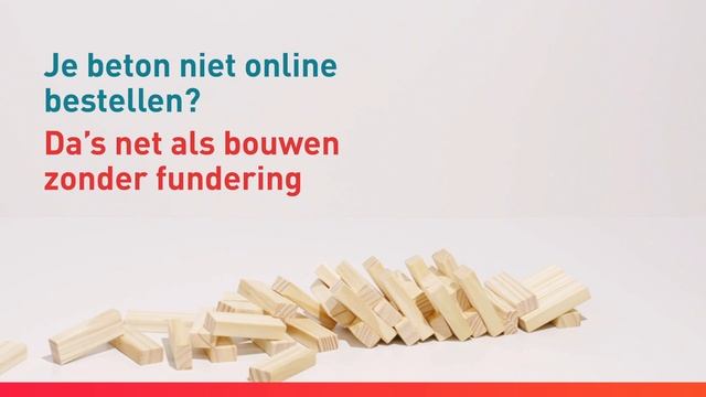 Verander uw gewoontes! Bestel uw beton online op Qlikbeton.be - Fundering