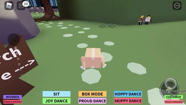 Squidward on a chair meme in Roblox Amazon Box!