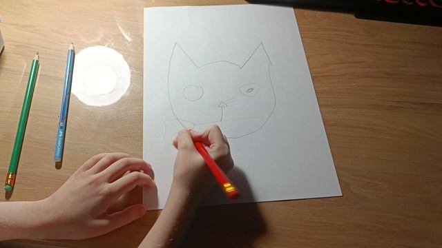 Рисуем котика на 8 Марта!!!