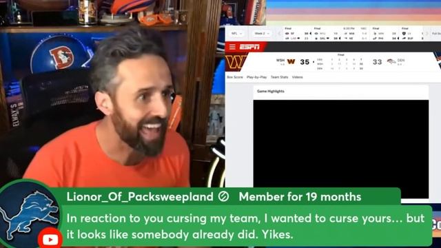 Brandon Perna Reacts to INSANE Broncos Loss to Commanders
