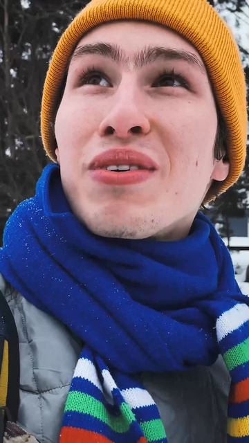 Что можно встретить до парка Околица? Необычные фигуры из снега и дерева.mp4