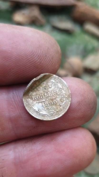 5 копеек 1890 года / #клад #копатель #коп #metaldetecting