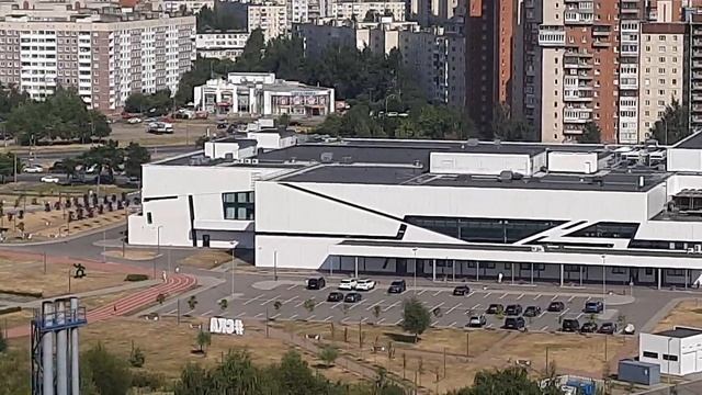 архив 27 июля 2021г.  СПБ Балкон 19 этажа набережная реки Оккервиль Ледовый дворец Клуб СКА