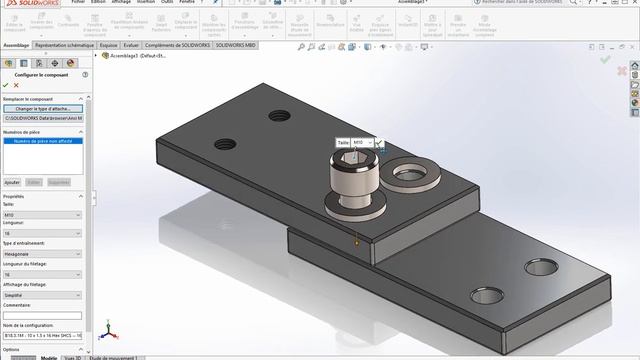 Solidworks tutorial CSWA Assemblage et Toolbox