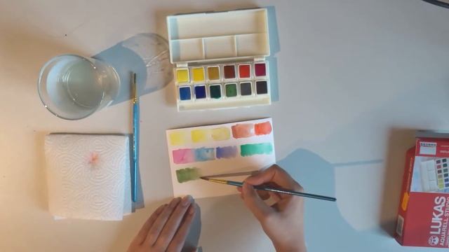Test akwareli LUKAS AQUARELL STUDIO travel box