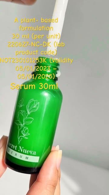 SERUM 30ml - With the plant based formula, Centella Asiatica extract and horse chestnut extract